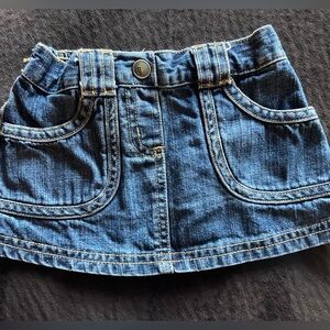 Gymboree- 6-12 month jean skirt